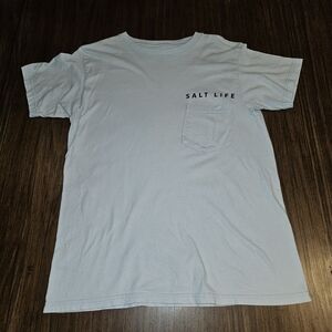 Salt Life Men's Light Blue Pocket Tee
